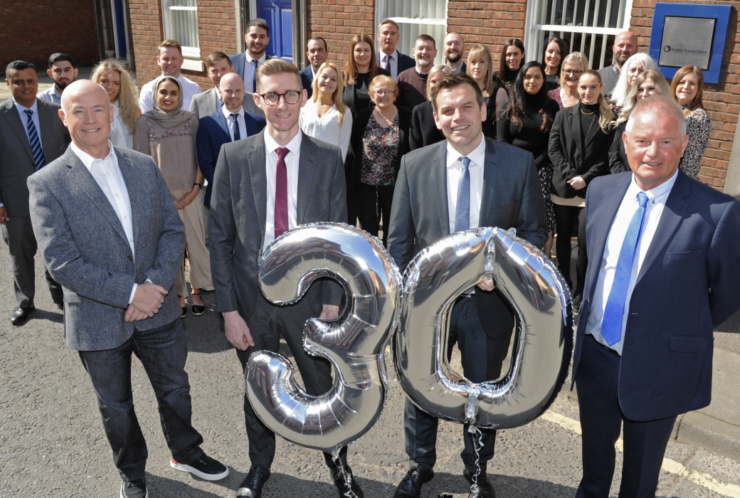 Ric Traynor Chris Lawton Adam Livermore And Jonathan Munnery Alongside Begbies Traynor Colleagues In Preston