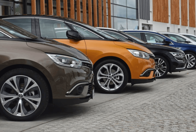 Line of cars