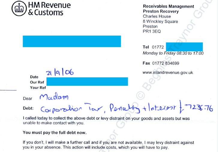 HMRC Receivables Management